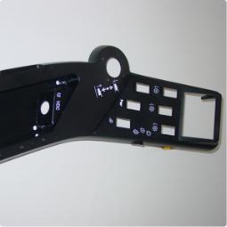 Custom Injection Molded Abs Plastic Armrest For Riding Mowers